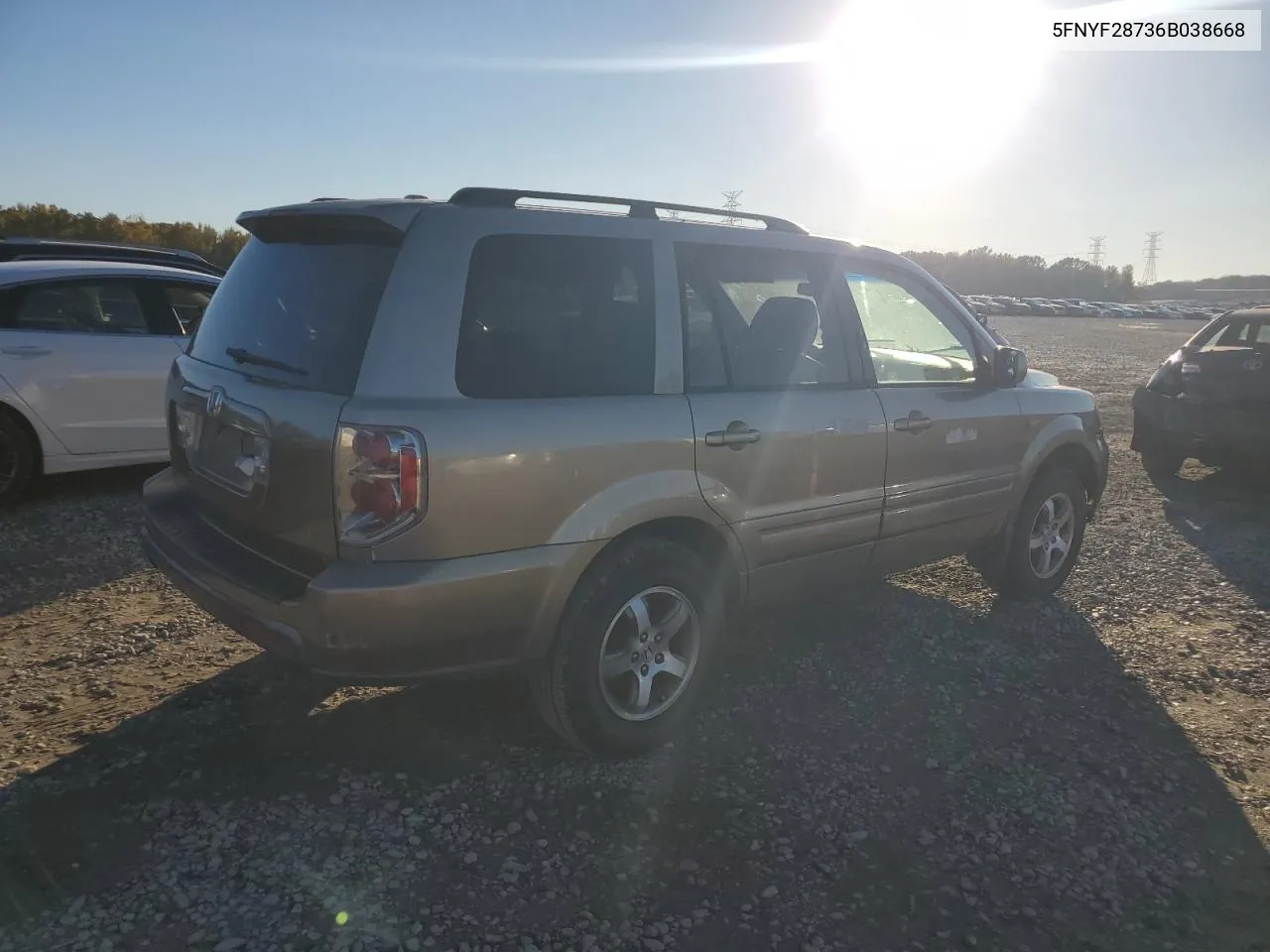 2006 Honda Pilot Ex VIN: 5FNYF28736B038668 Lot: 81638194