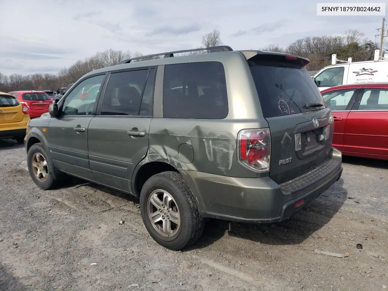 2007 Honda Pilot Exl VIN: 5FNYF18797B024642 Lot: 45865004