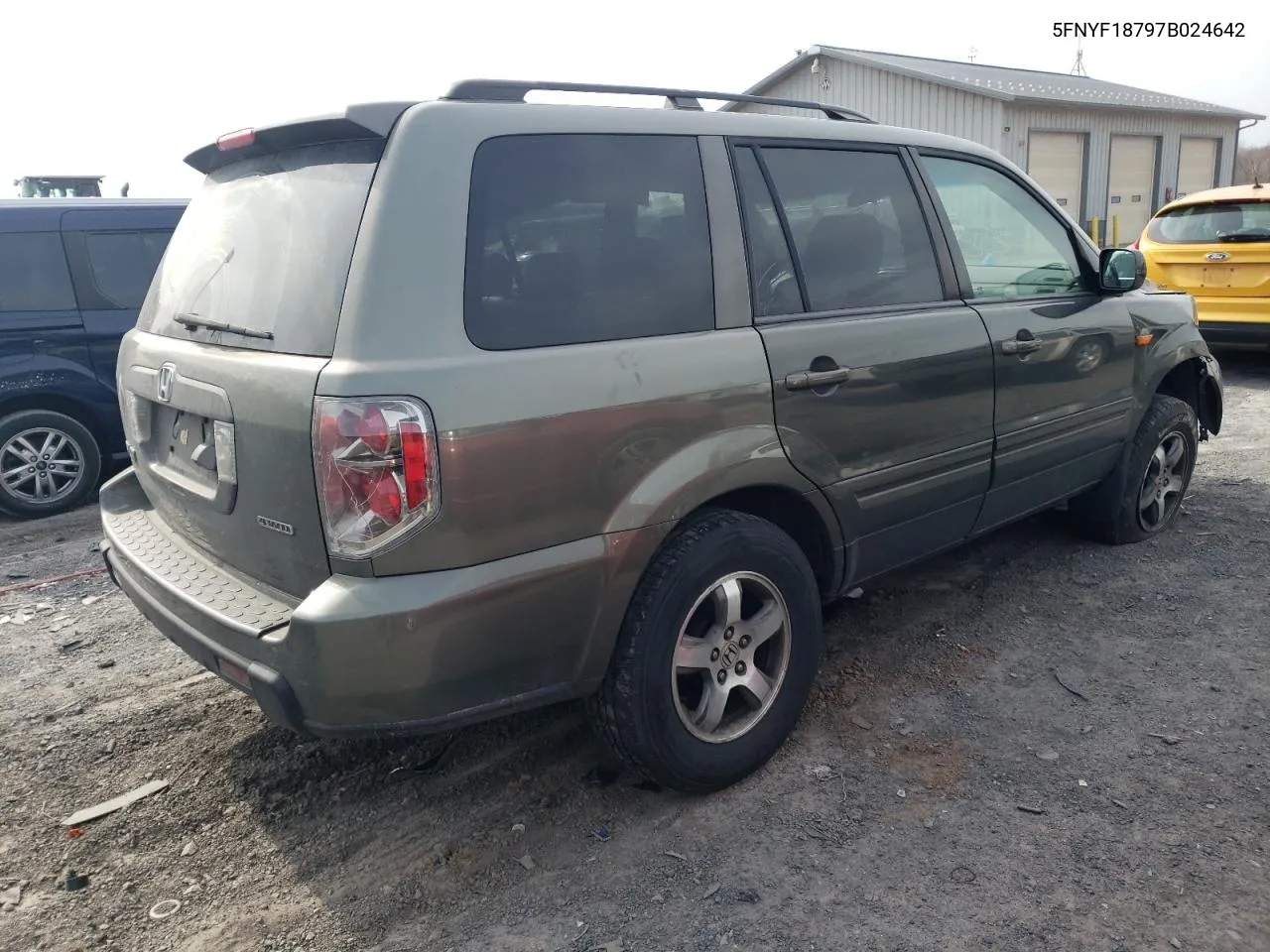 2007 Honda Pilot Exl VIN: 5FNYF18797B024642 Lot: 45865004