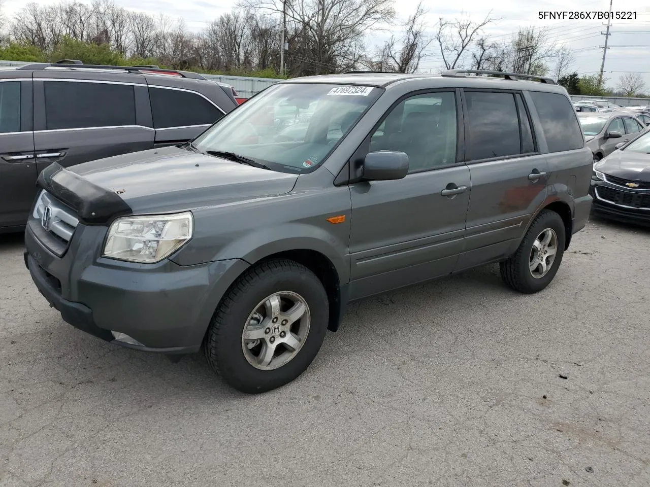 2007 Honda Pilot Exl VIN: 5FNYF286X7B015221 Lot: 47697324