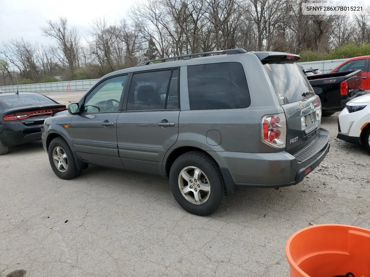 2007 Honda Pilot Exl VIN: 5FNYF286X7B015221 Lot: 47697324