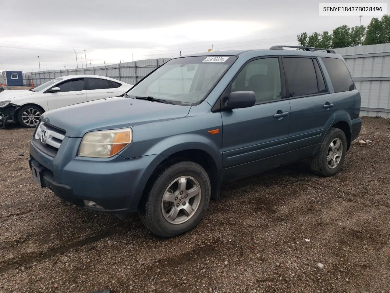 5FNYF18437B028496 2007 Honda Pilot Ex