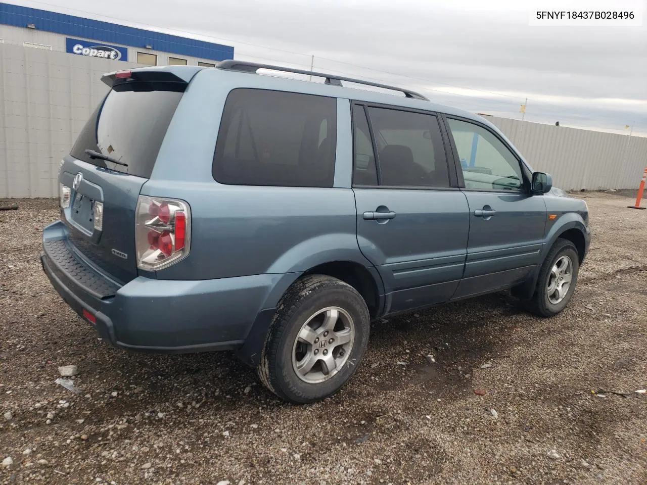 2007 Honda Pilot Ex VIN: 5FNYF18437B028496 Lot: 55476604