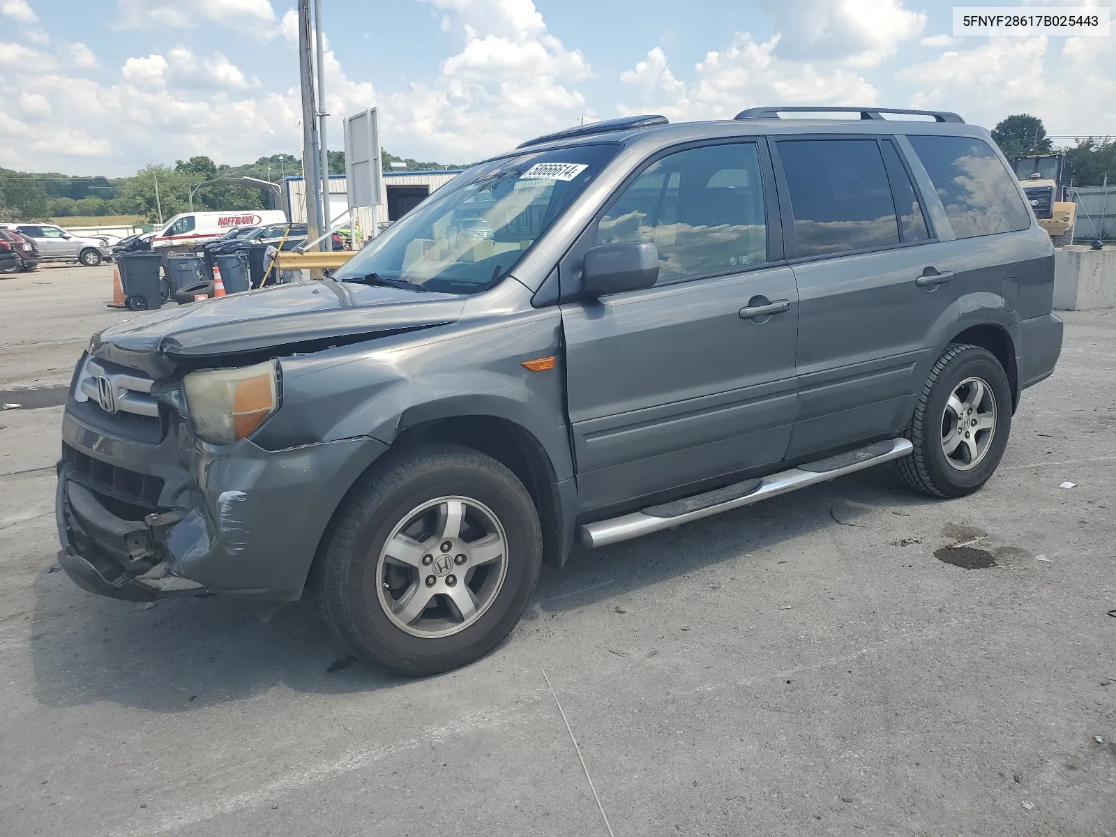 5FNYF28617B025443 2007 Honda Pilot Exl