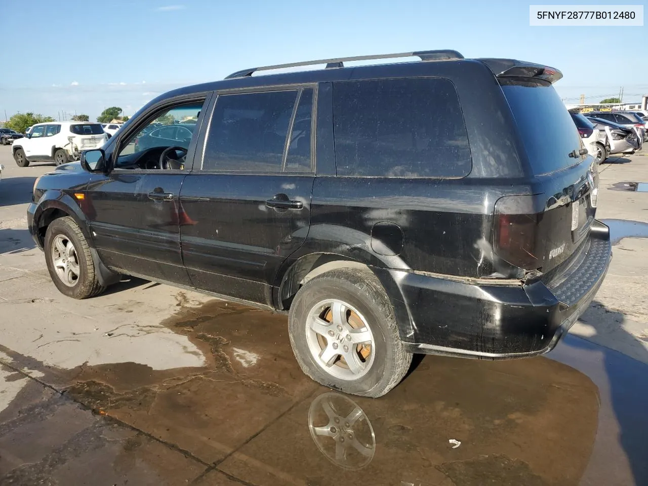 2007 Honda Pilot Exl VIN: 5FNYF28777B012480 Lot: 59218854