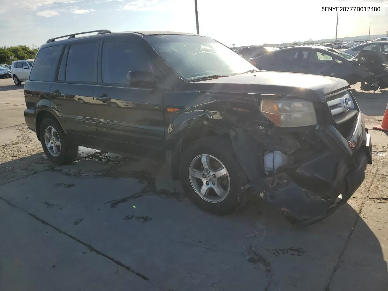 5FNYF28777B012480 2007 Honda Pilot Exl