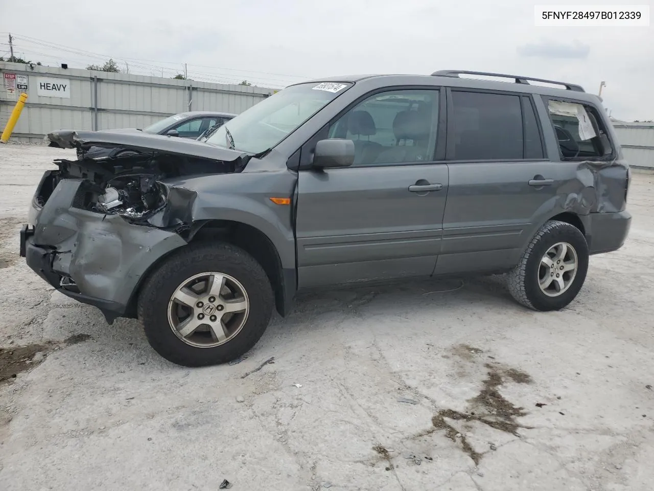 5FNYF28497B012339 2007 Honda Pilot Ex