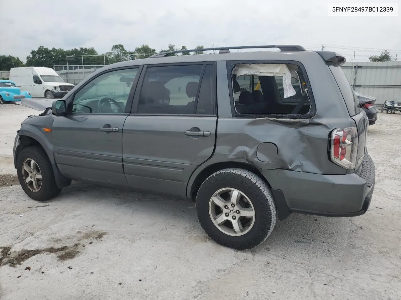 2007 Honda Pilot Ex VIN: 5FNYF28497B012339 Lot: 59931574