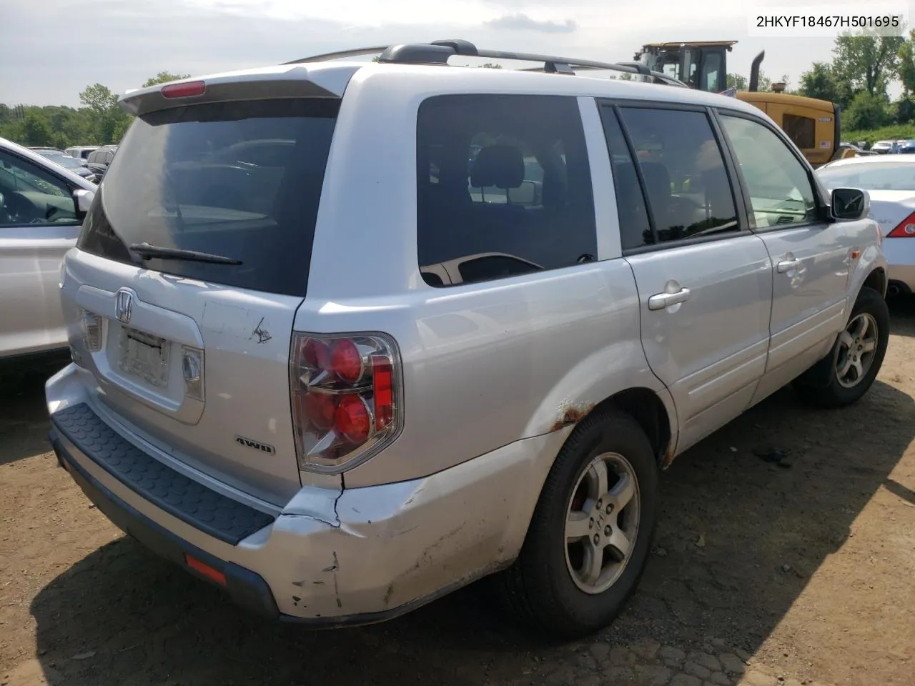 2HKYF18467H501695 2007 Honda Pilot Ex