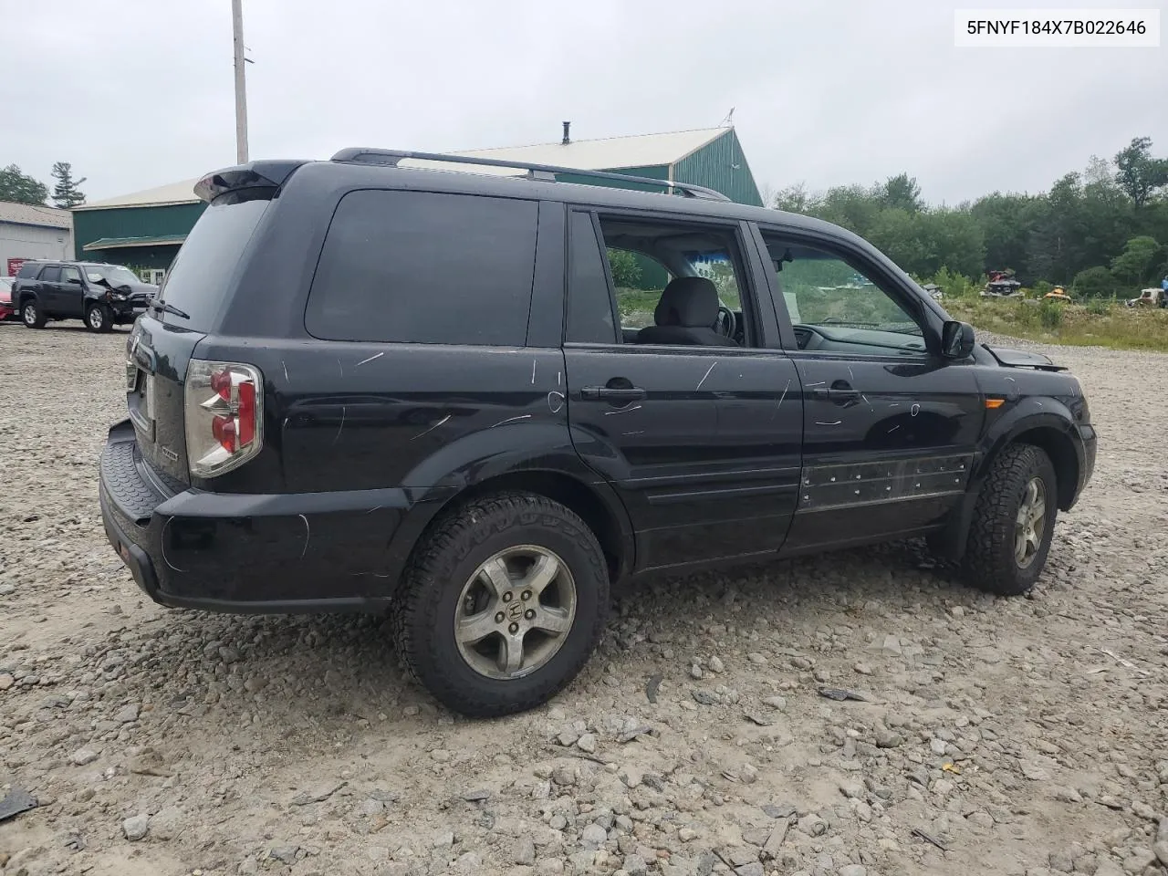 2007 Honda Pilot Ex VIN: 5FNYF184X7B022646 Lot: 61710004