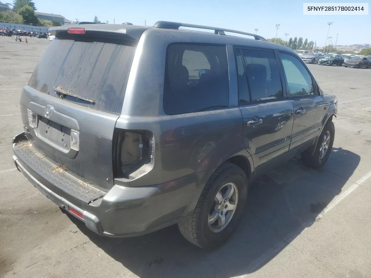 5FNYF28517B002414 2007 Honda Pilot Exl