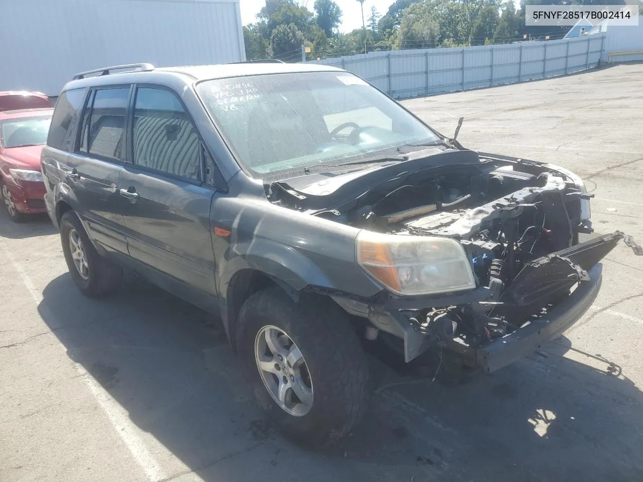 2007 Honda Pilot Exl VIN: 5FNYF28517B002414 Lot: 62293444