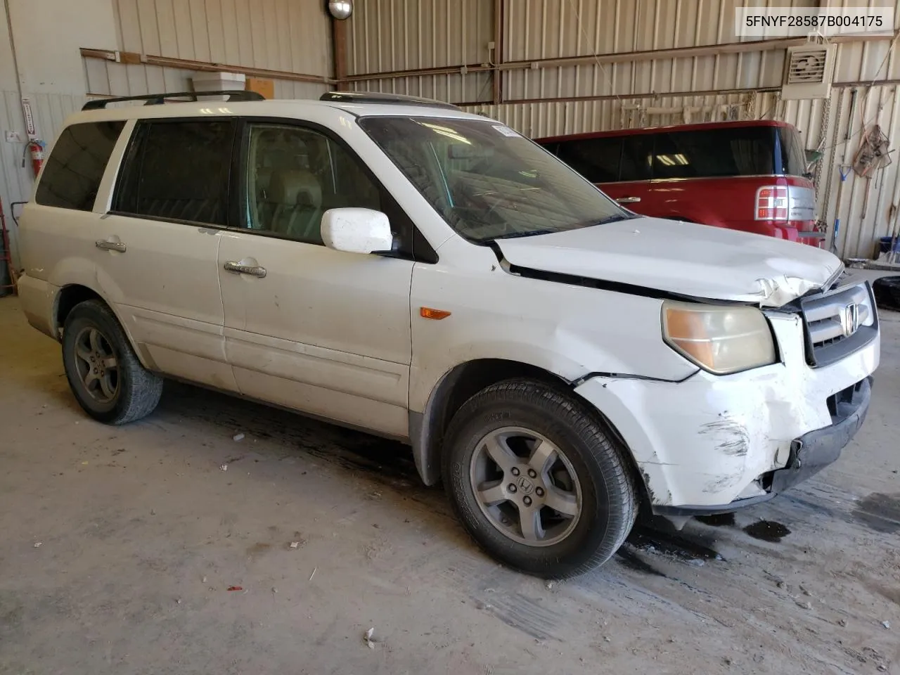 5FNYF28587B004175 2007 Honda Pilot Exl