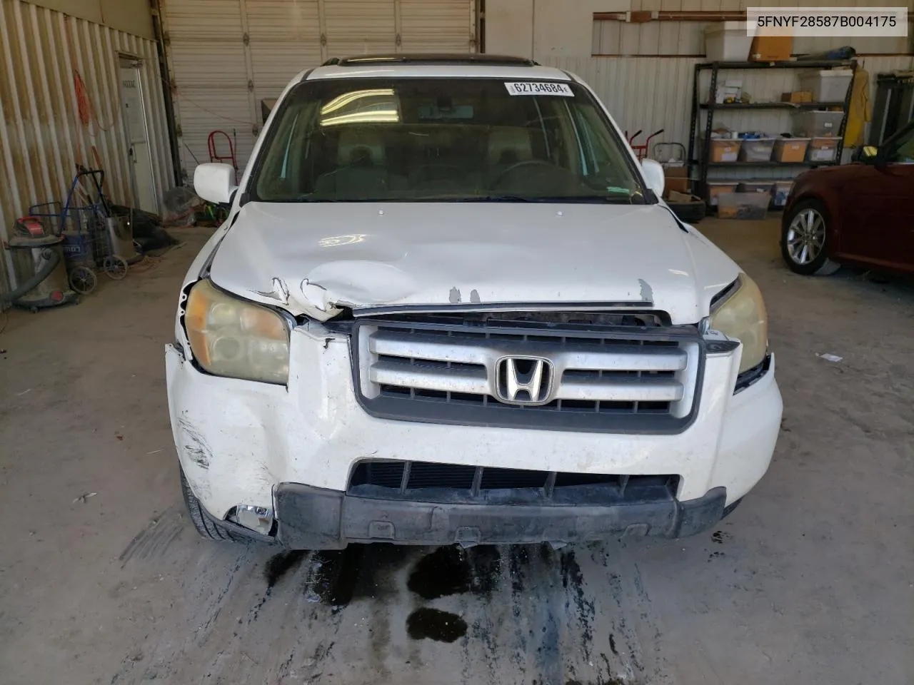 5FNYF28587B004175 2007 Honda Pilot Exl