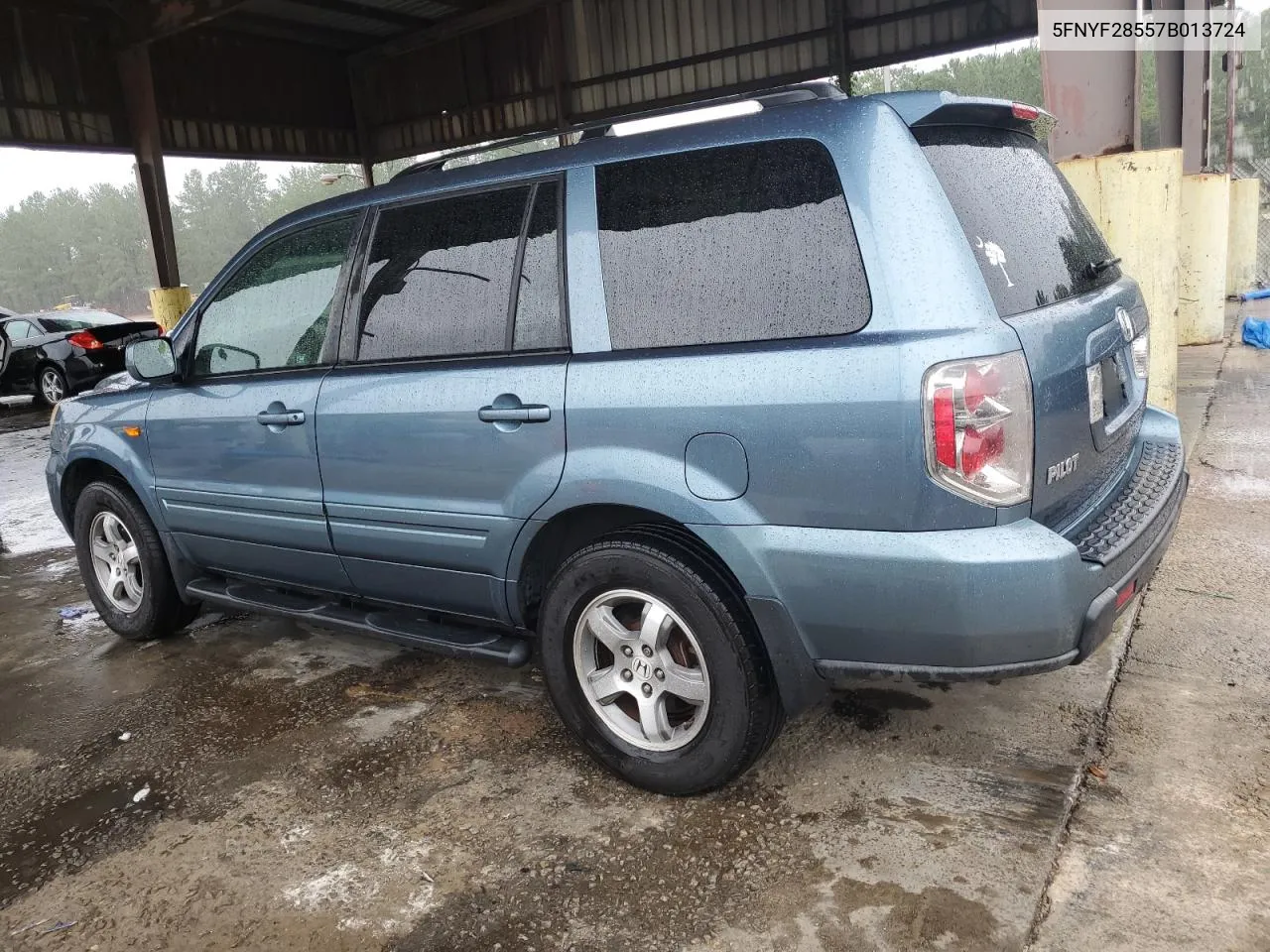 2007 Honda Pilot Exl VIN: 5FNYF28557B013724 Lot: 65541444