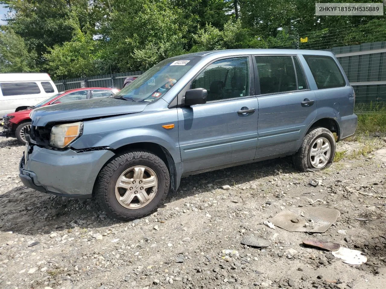 2HKYF18157H535889 2007 Honda Pilot Lx