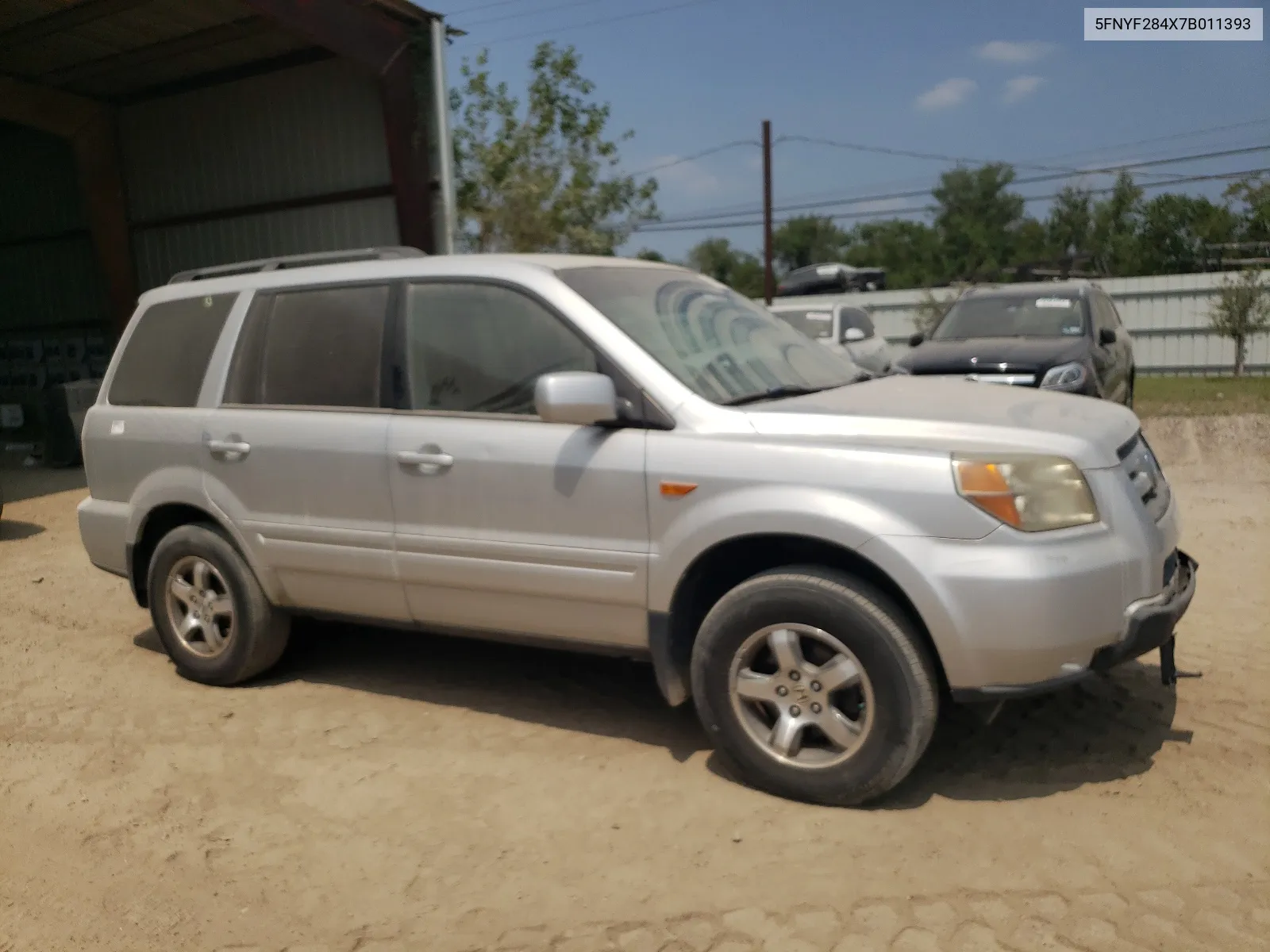 2007 Honda Pilot Ex VIN: 5FNYF284X7B011393 Lot: 68644144