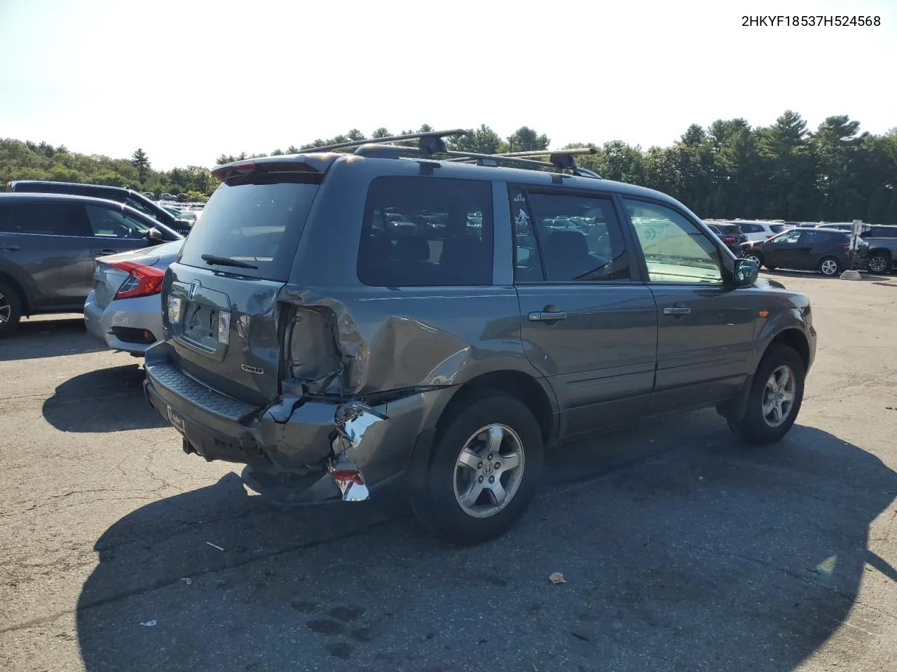 2HKYF18537H524568 2007 Honda Pilot Exl