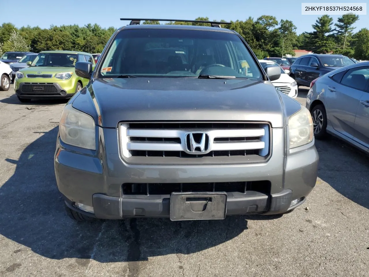 2007 Honda Pilot Exl VIN: 2HKYF18537H524568 Lot: 68760834