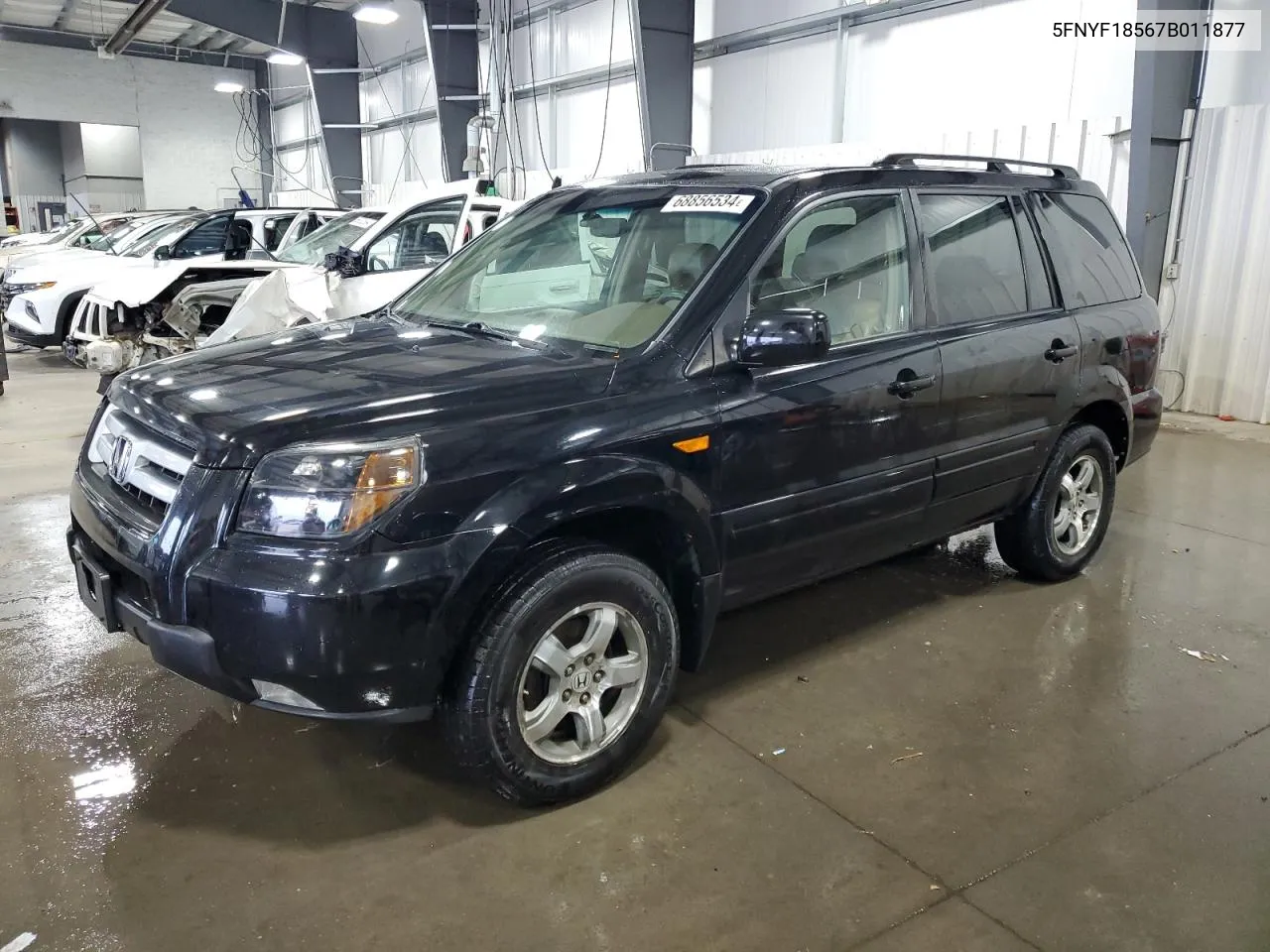 5FNYF18567B011877 2007 Honda Pilot Exl