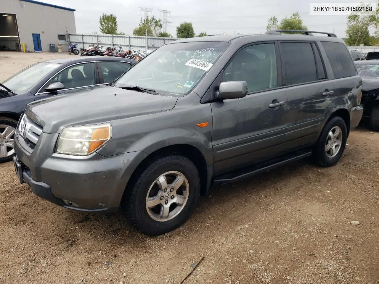 2007 Honda Pilot Exl VIN: 2HKYF18597H502168 Lot: 69405964