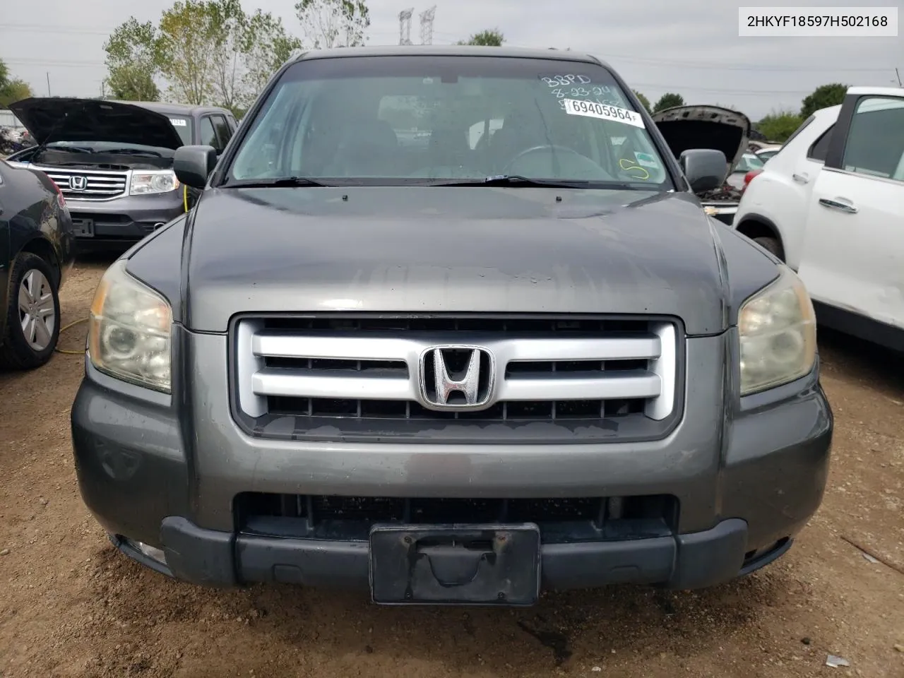 2007 Honda Pilot Exl VIN: 2HKYF18597H502168 Lot: 69405964