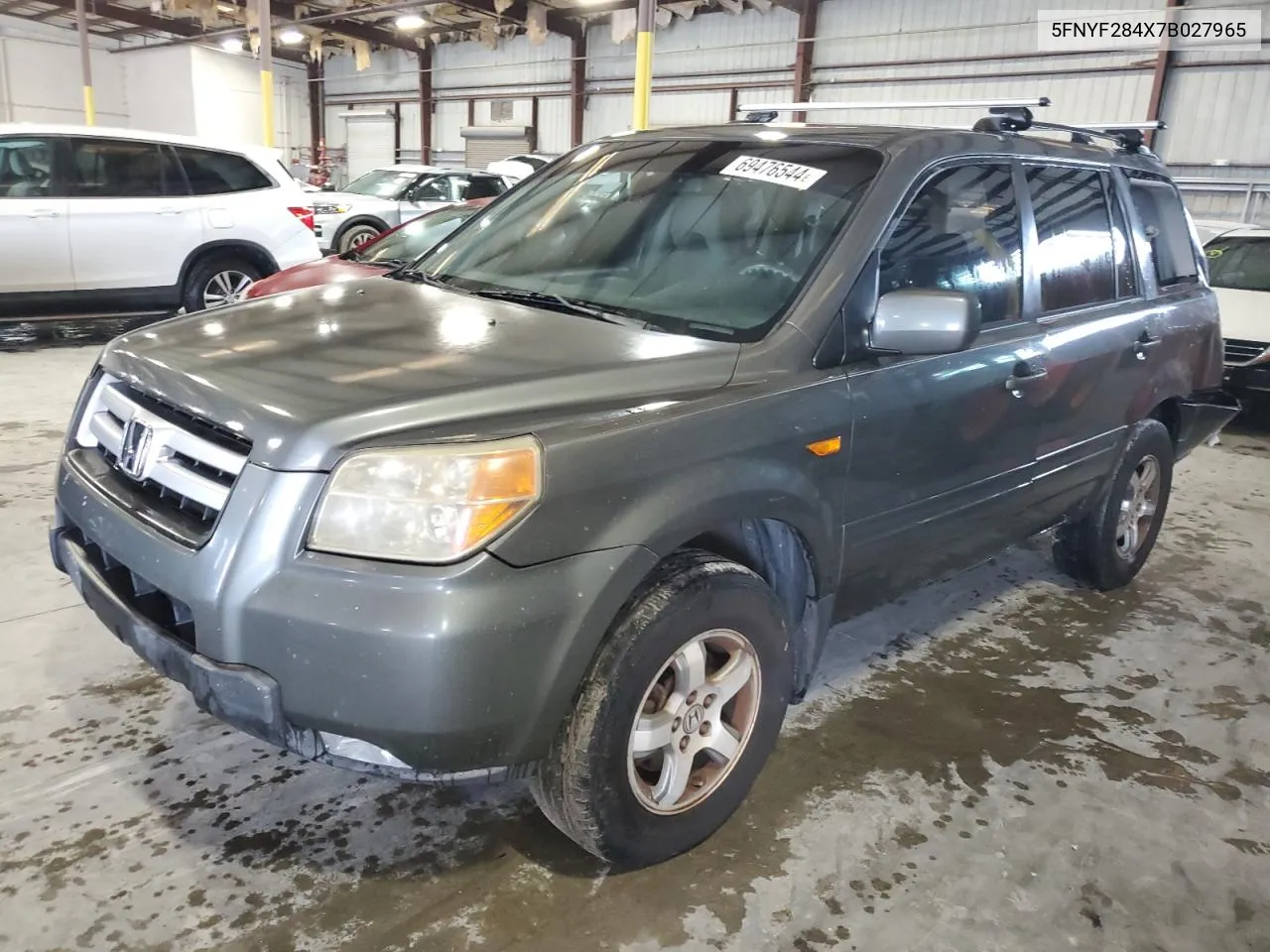 2007 Honda Pilot Ex VIN: 5FNYF284X7B027965 Lot: 69476544