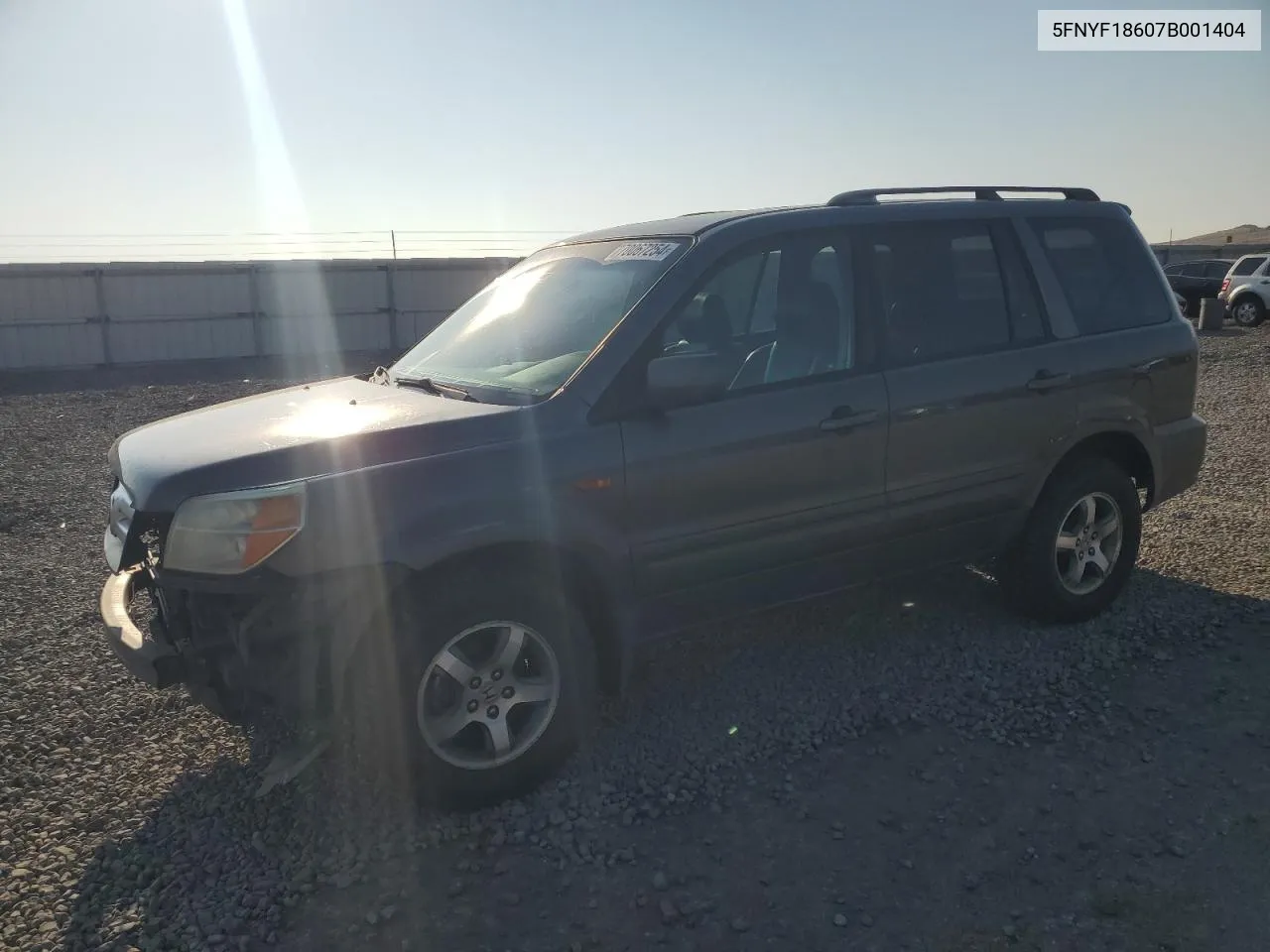 2007 Honda Pilot Exl VIN: 5FNYF18607B001404 Lot: 70067254