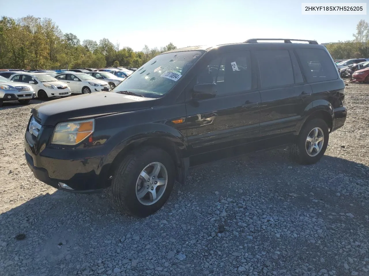 2007 Honda Pilot Exl VIN: 2HKYF185X7H526205 Lot: 70870894