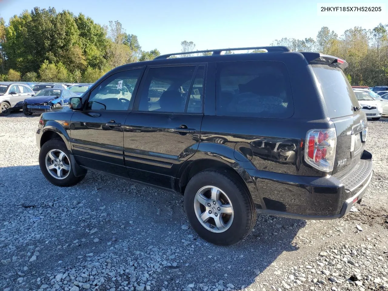 2007 Honda Pilot Exl VIN: 2HKYF185X7H526205 Lot: 70870894