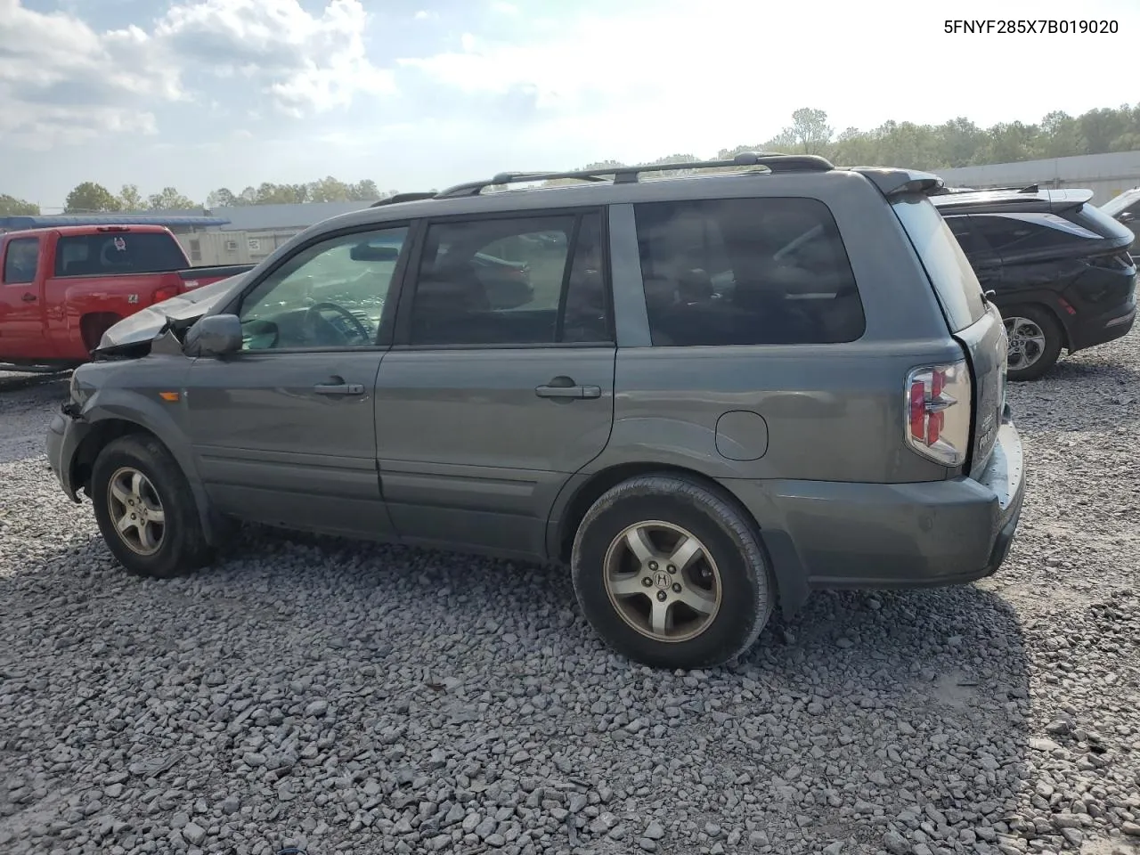 2007 Honda Pilot Exl VIN: 5FNYF285X7B019020 Lot: 71029474