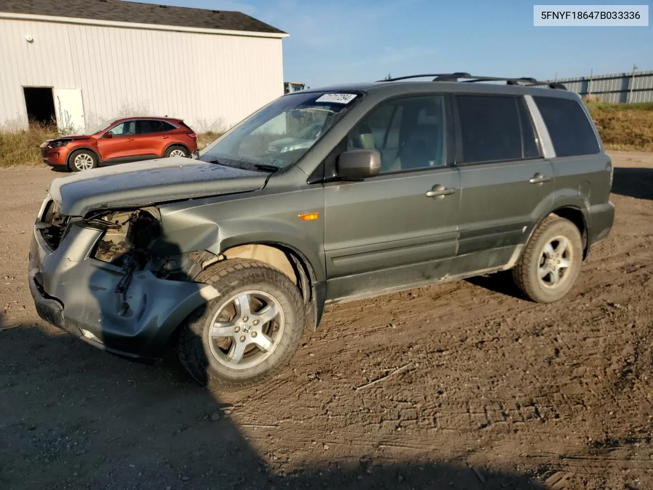 5FNYF18647B033336 2007 Honda Pilot Exl