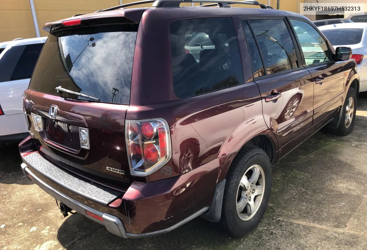 2HKYF18697H532313 2007 Honda Pilot Exl