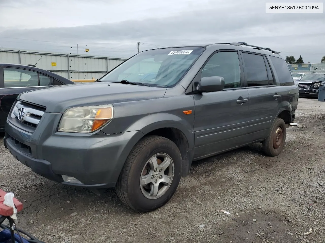 2007 Honda Pilot Exl VIN: 5FNYF18517B001094 Lot: 72405604