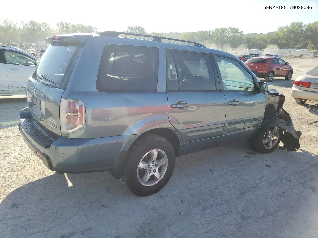 2007 Honda Pilot Exl VIN: 5FNYF18517B028036 Lot: 72685494