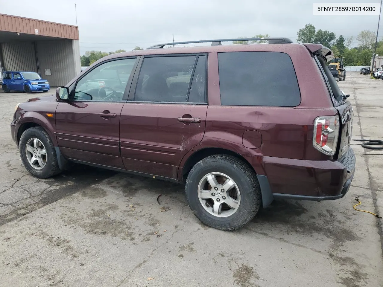 2007 Honda Pilot Exl VIN: 5FNYF28597B014200 Lot: 72793284