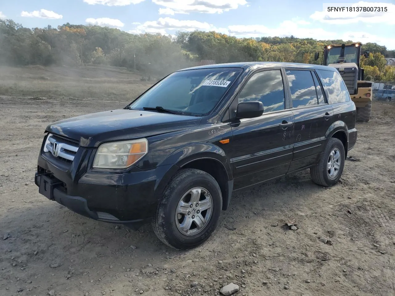 2007 Honda Pilot Lx VIN: 5FNYF18137B007315 Lot: 73185304