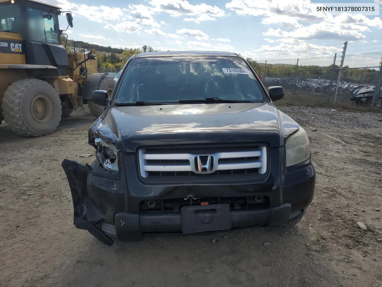 2007 Honda Pilot Lx VIN: 5FNYF18137B007315 Lot: 73185304