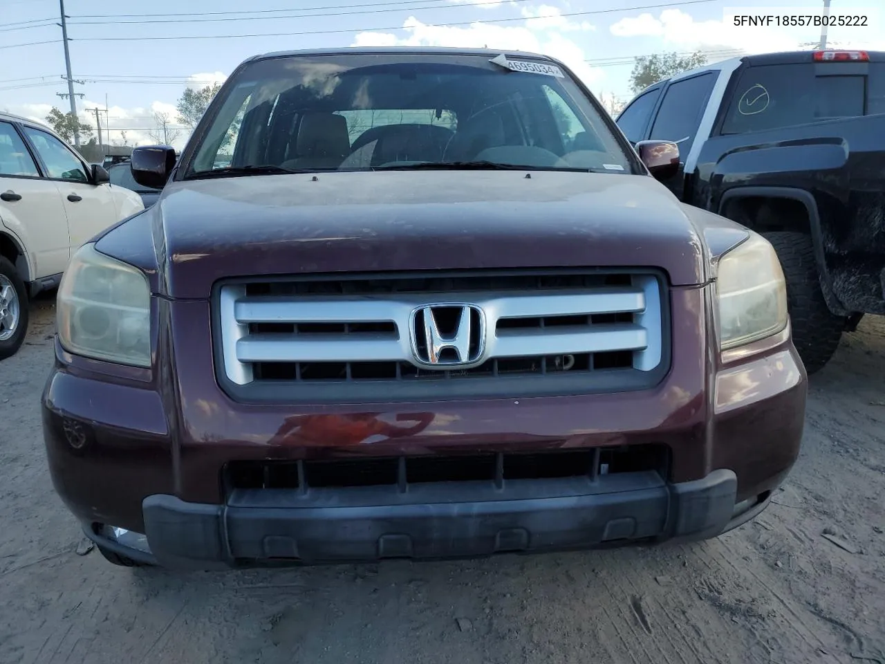 5FNYF18557B025222 2007 Honda Pilot Exl