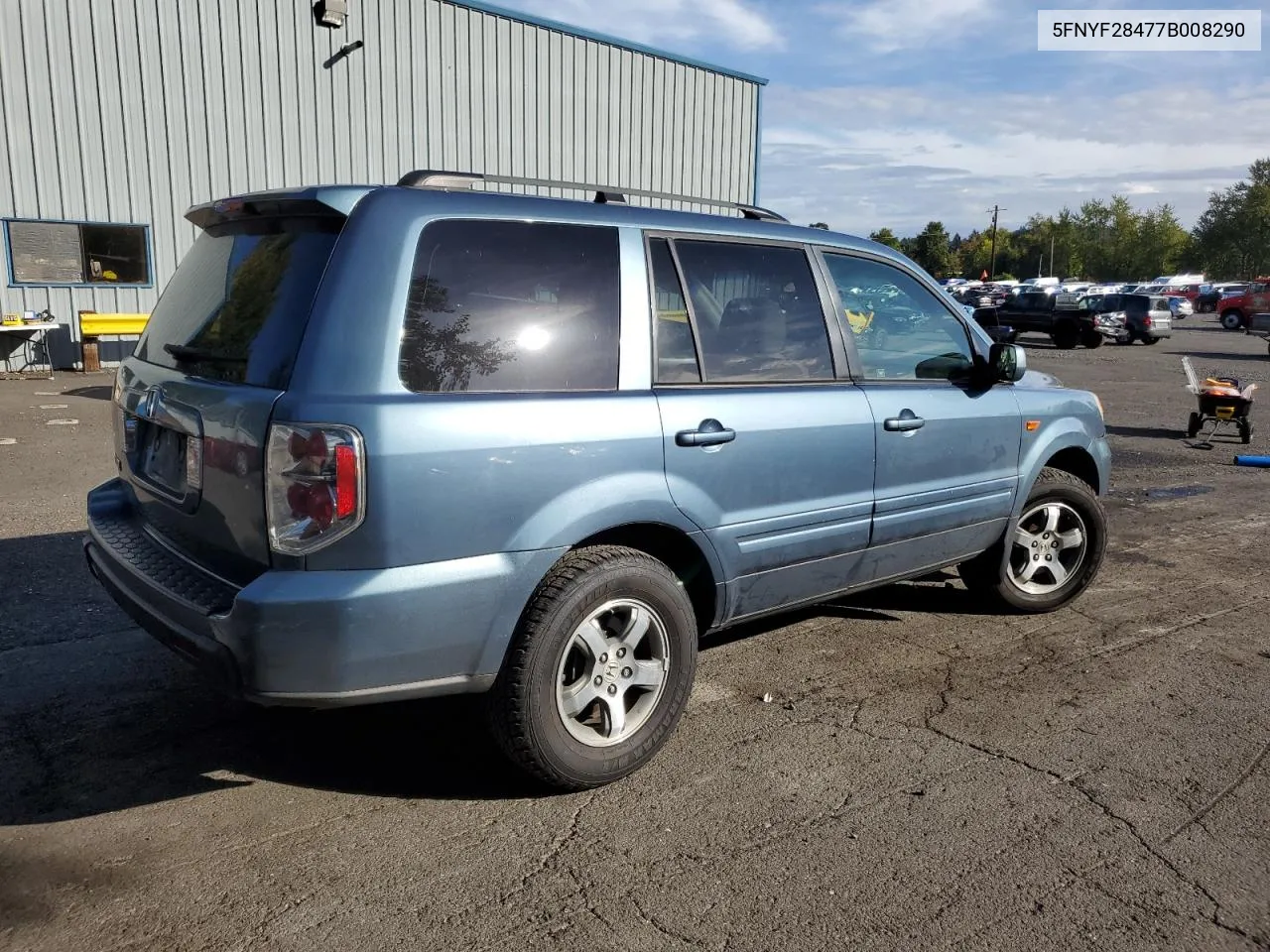 2007 Honda Pilot Ex VIN: 5FNYF28477B008290 Lot: 75269194