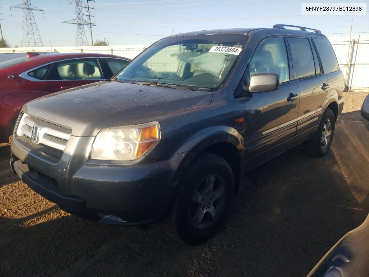 2007 Honda Pilot Exl VIN: 5FNYF28797B012898 Lot: 76373884