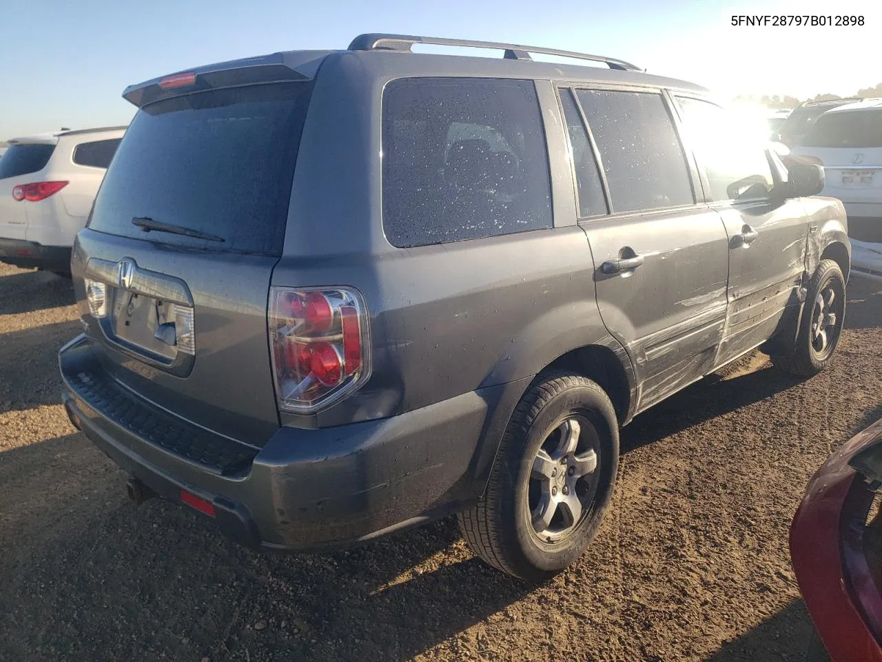 2007 Honda Pilot Exl VIN: 5FNYF28797B012898 Lot: 76373884