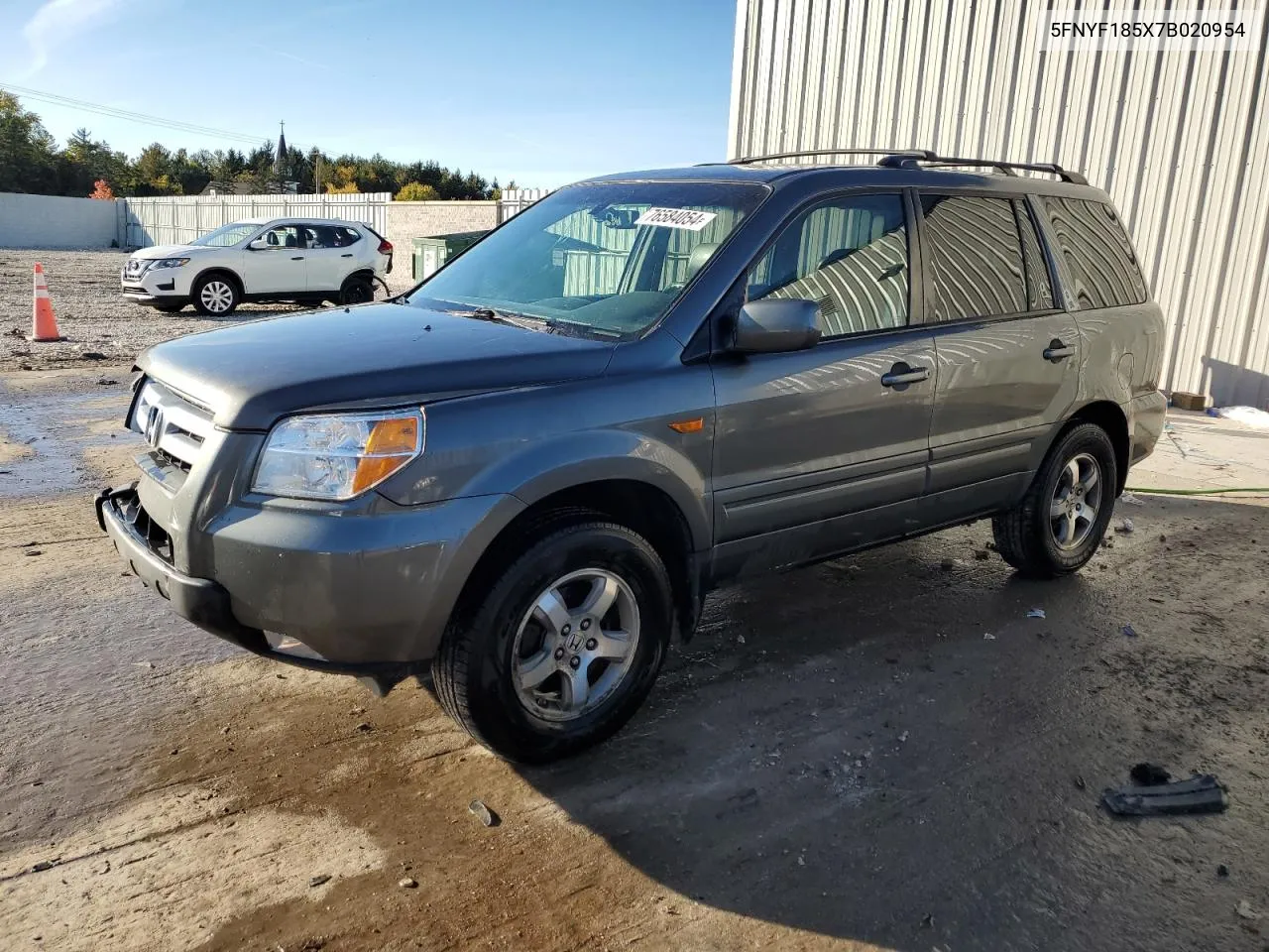 2007 Honda Pilot Exl VIN: 5FNYF185X7B020954 Lot: 76584054