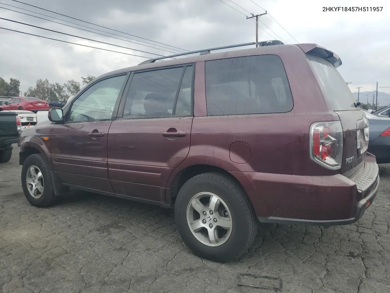 2007 Honda Pilot Ex VIN: 2HKYF18457H511957 Lot: 76767884