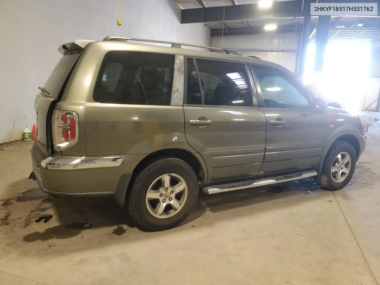 2007 Honda Pilot Exl VIN: 2HKYF18517H531762 Lot: 76773864