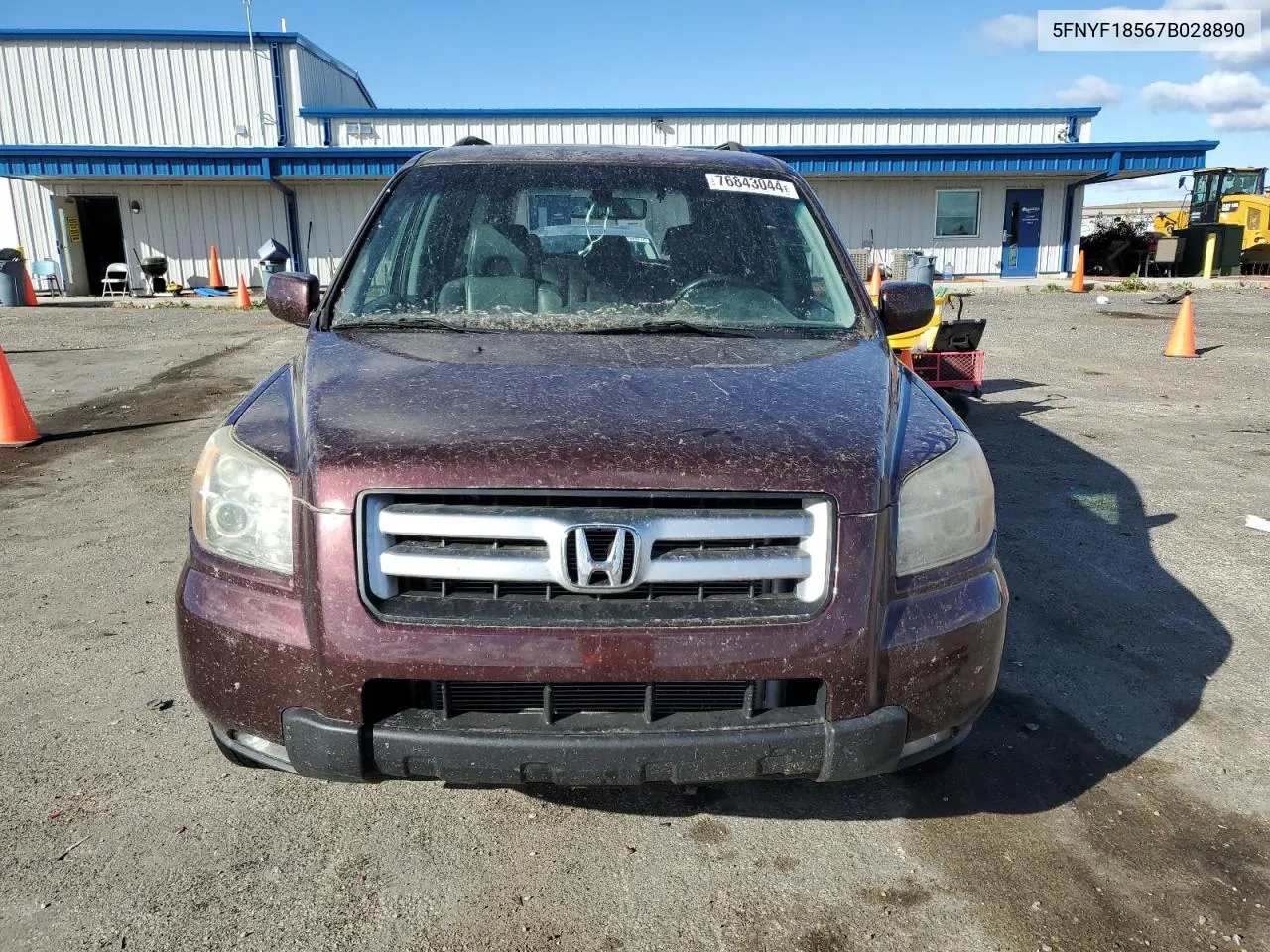 2007 Honda Pilot Exl VIN: 5FNYF18567B028890 Lot: 76843044