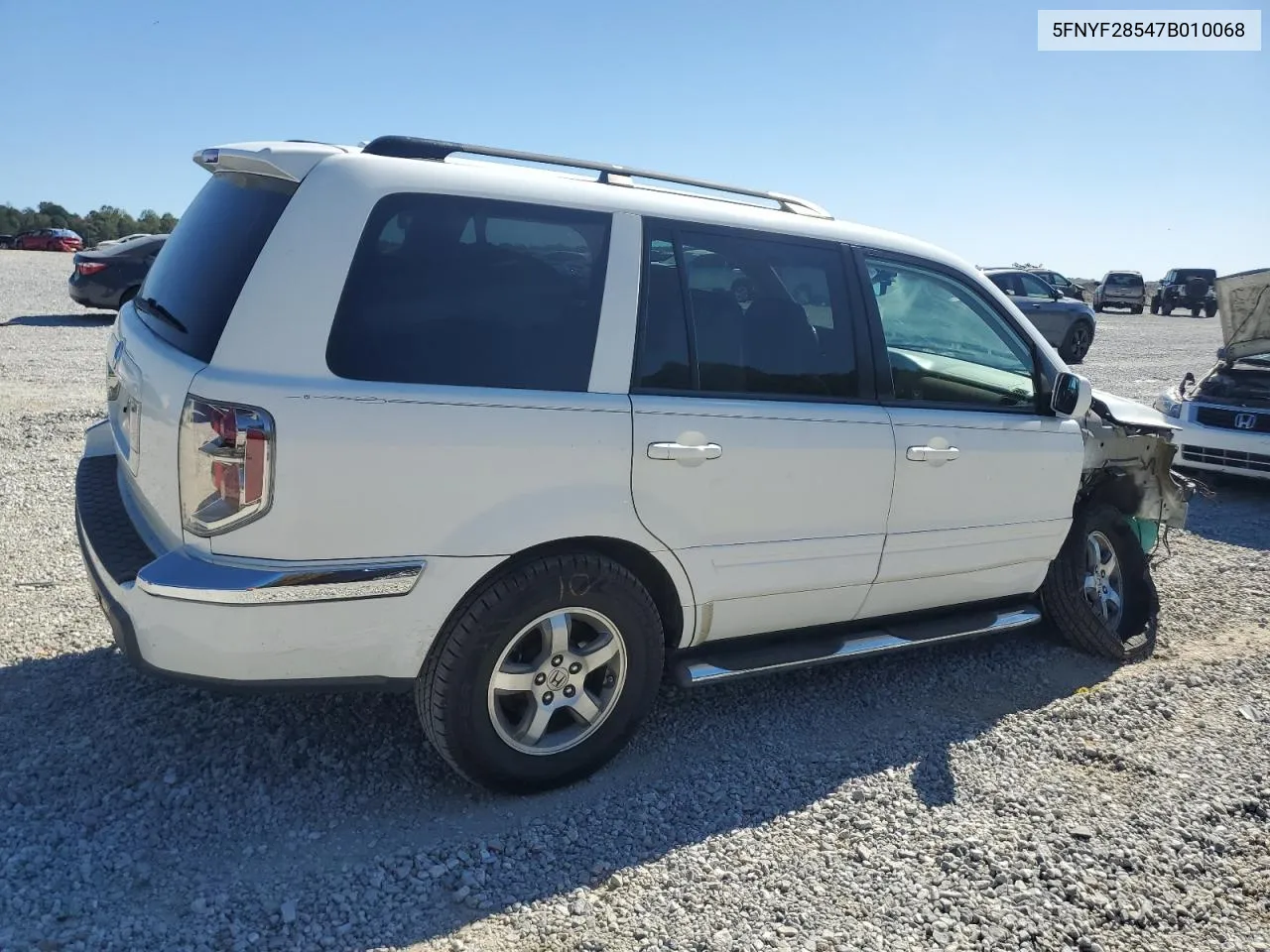 2007 Honda Pilot Exl VIN: 5FNYF28547B010068 Lot: 77133724