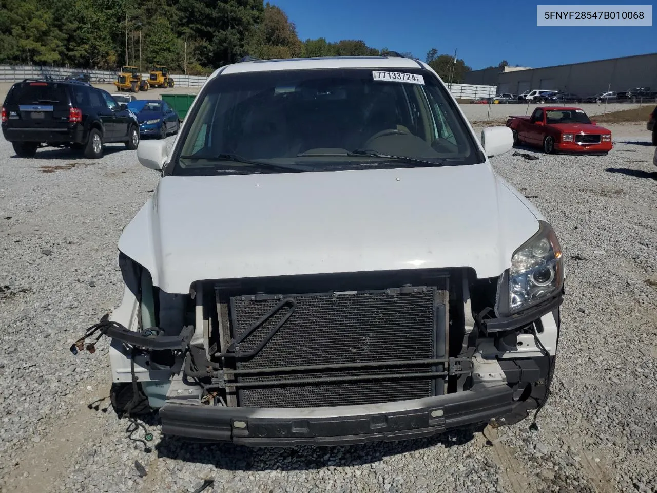 2007 Honda Pilot Exl VIN: 5FNYF28547B010068 Lot: 77133724