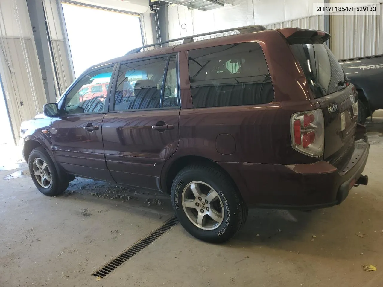 2007 Honda Pilot Exl VIN: 2HKYF18547H529133 Lot: 77225834