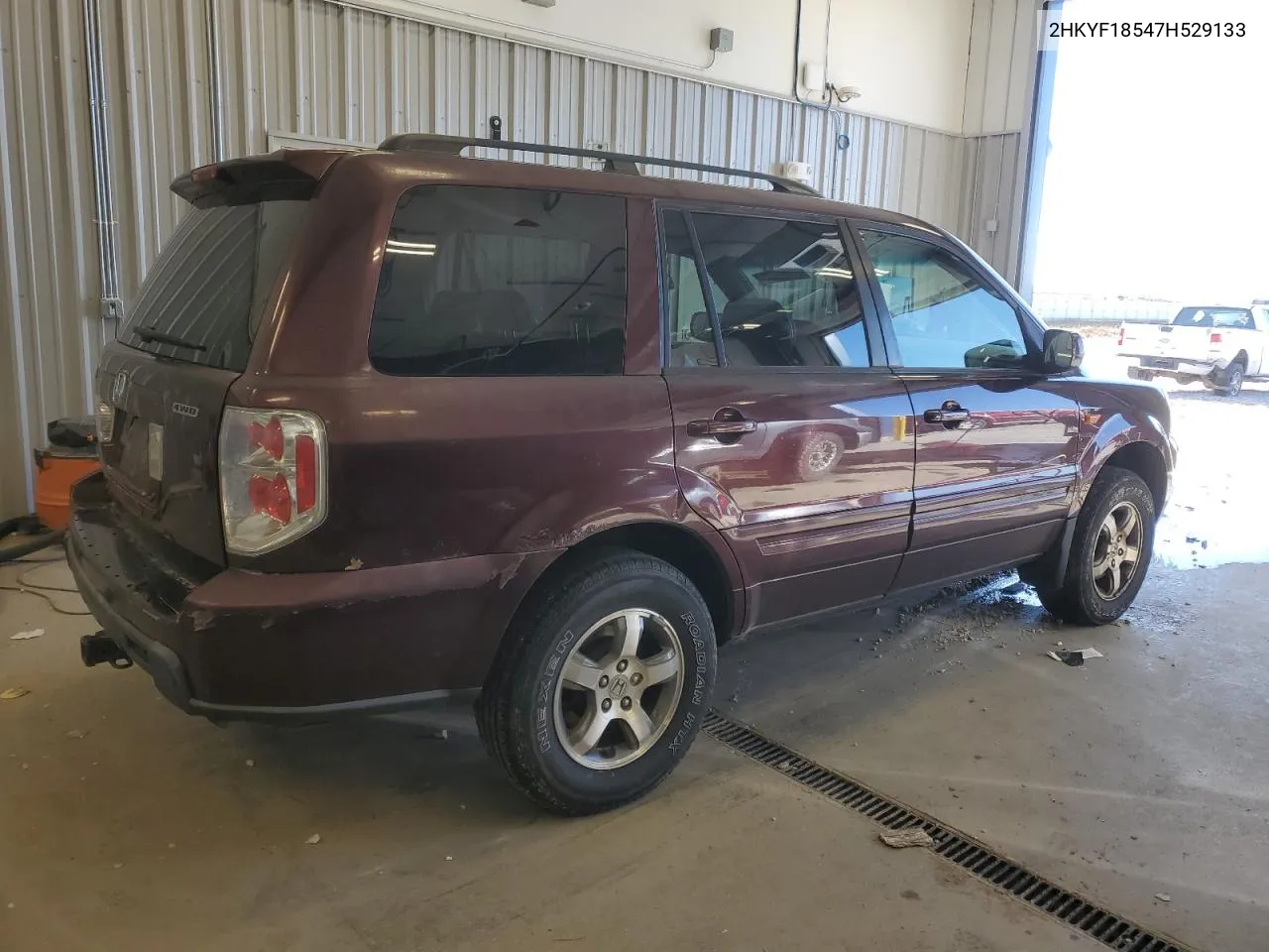 2007 Honda Pilot Exl VIN: 2HKYF18547H529133 Lot: 77225834